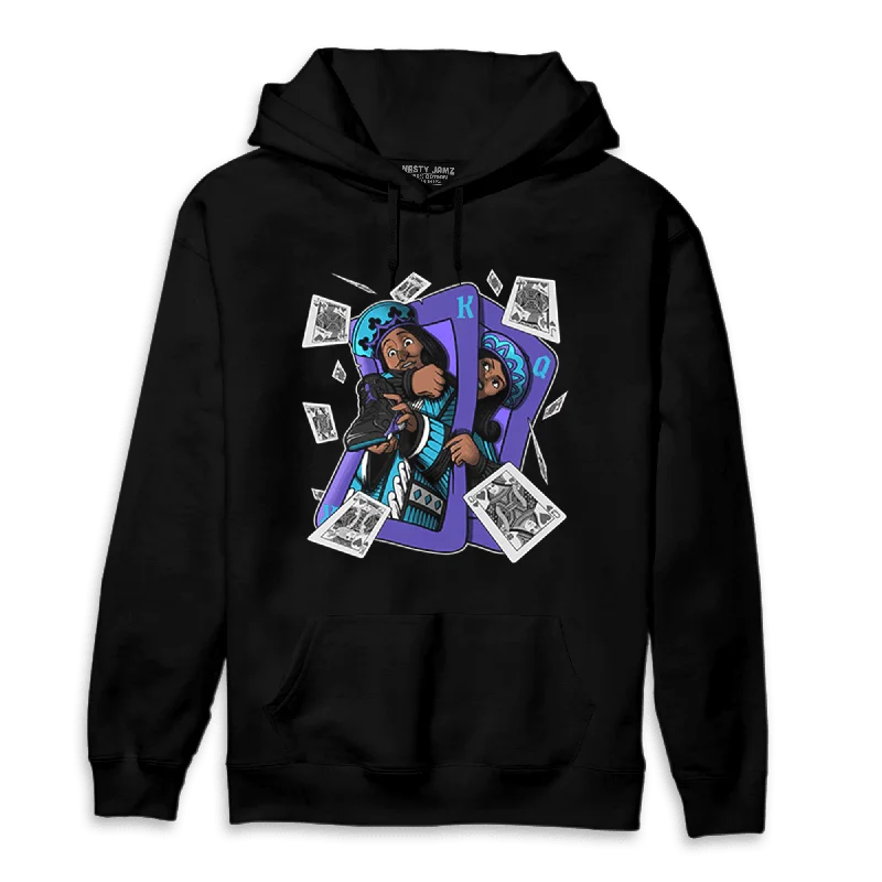 Versatile Gender-Free Wardrobe Essentials Fast Fashion Favorites NastyJamz Aqua 6s Hoodie Match Sneaker Playing Card