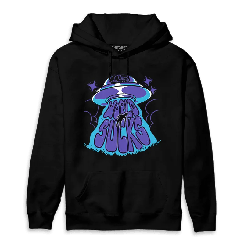 Versatile Clothing For All Genders Laid-Back Fashion Offers NastyJamz Aqua 6s Hoodie Match World Sucks