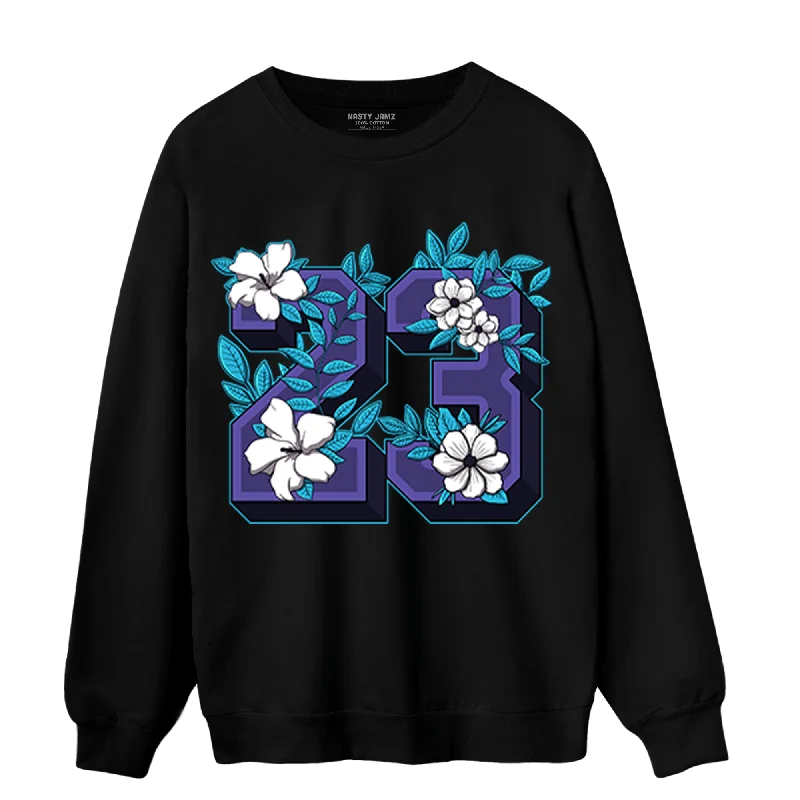 Minimalist Unisex Fashion Essentials Hot Items NastyJamz Aqua 6s Sweatshirt Match 23 Floral