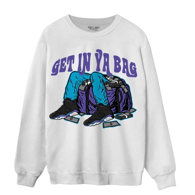 Trendy Unisex Elevated Casual Discounts NastyJamz Aqua 6s Sweatshirt Match Get In Ya Bag