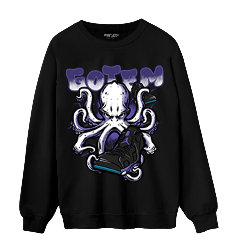 Unisex Casual Wear For All Seasons Elegant Style NastyJamz Aqua 6s Sweatshirt Match Octopus Got Em