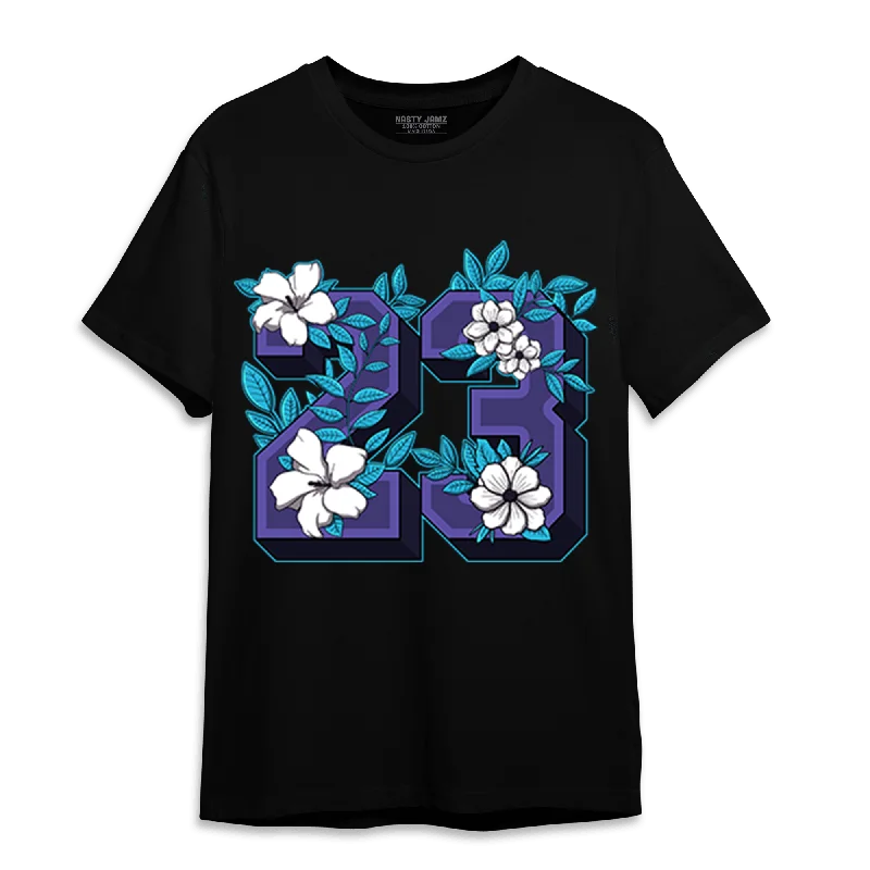 Sleek And Contemporary Gender-Free Outfits Holiday Attire Sale NastyJamz Aqua 6s T-Shirt Match 23 Floral