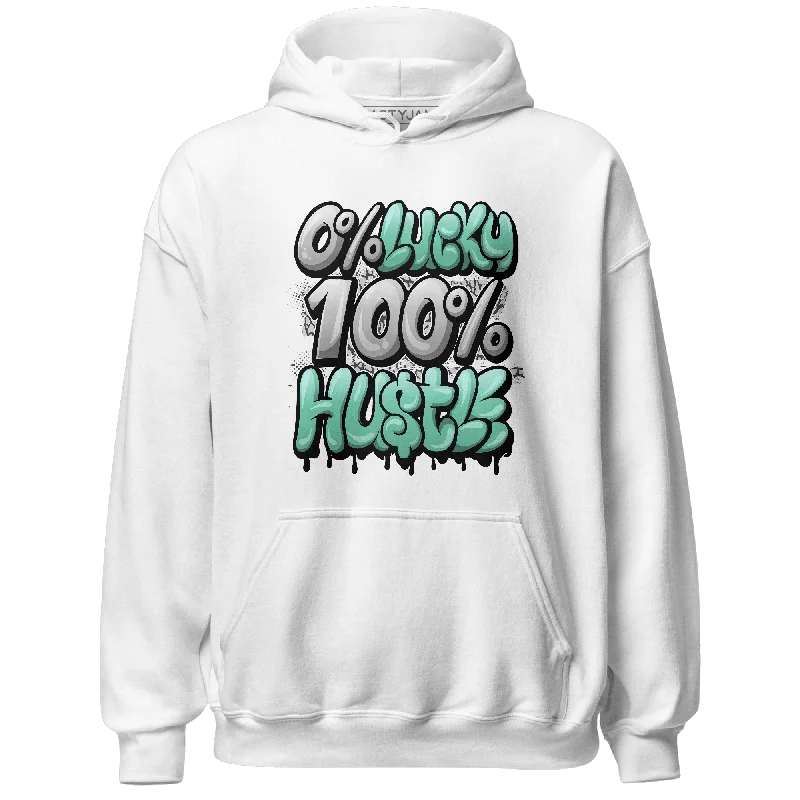 Oversized Unisex Fashion Pieces Vibrant Style Promotions NastyJamz Green Glow 3s Hoodie Match Lucky Hustle