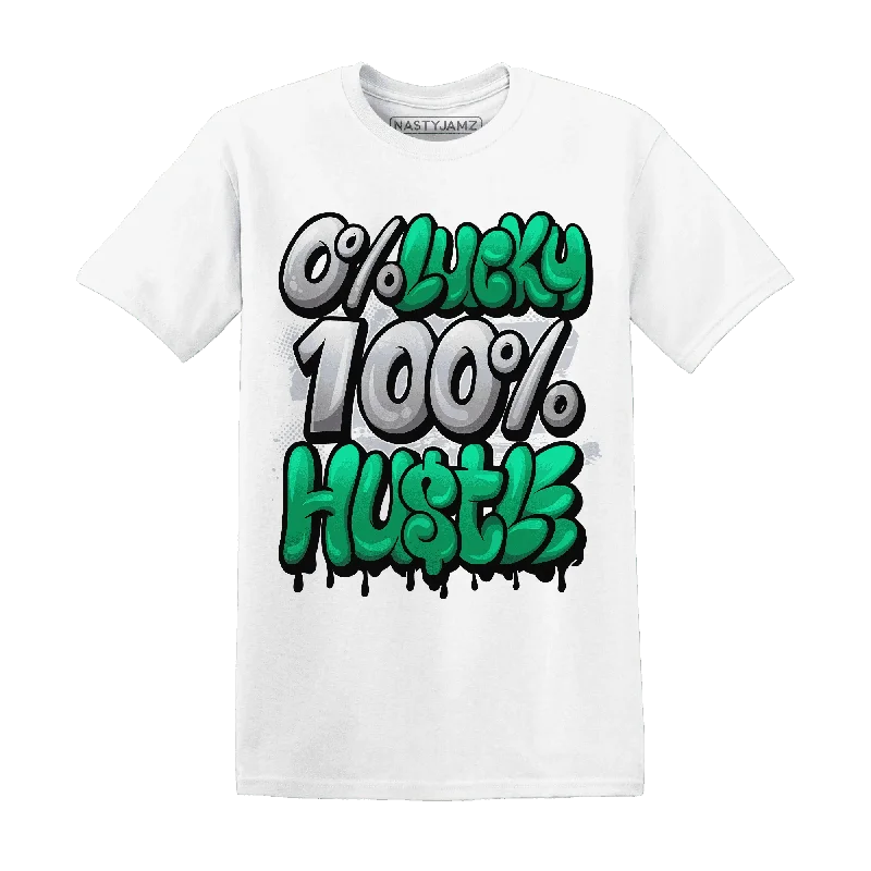 Sleek And Stylish Unisex Outerwear Latest Fashion NastyJamz Lucky Green 5s T-Shirt Match Lucky Hustle