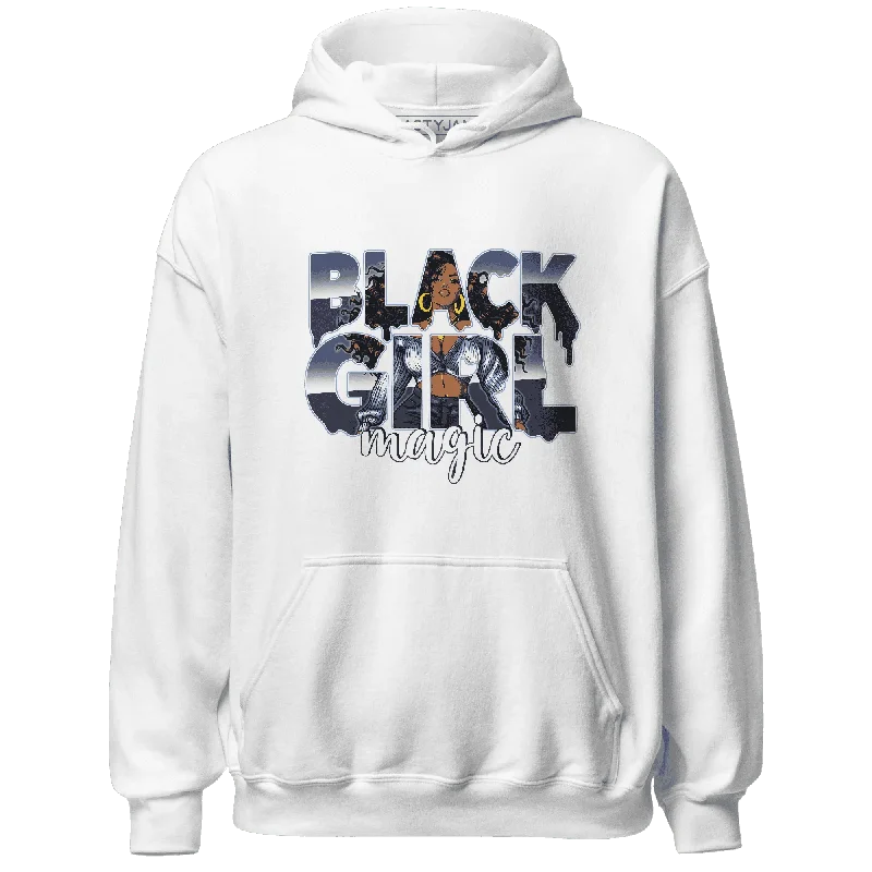 Sleek And Comfortable Unisex Wear Buy More, Save More NastyJamz Midnight Navy 5s Hoodie Match Black Girl Magic