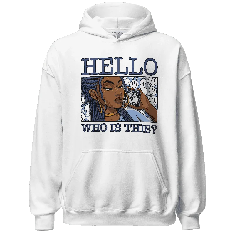 Minimalist Unisex Wardrobe Must-Haves High-End Style Discounts NastyJamz Midnight Navy 5s Hoodie Match Hello Girl