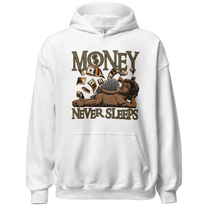 Breathable And Lightweight Unisex Wear Hot Styles NastyJamz Olive 5s Hoodie Match Money Never Sleeps