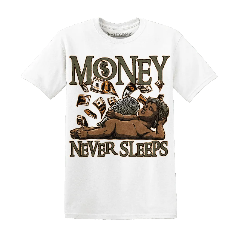 Classic Unisex Fashion Looks Unleash Your Fashion NastyJamz Olive 5s T-Shirt Match Money Never Sleeps