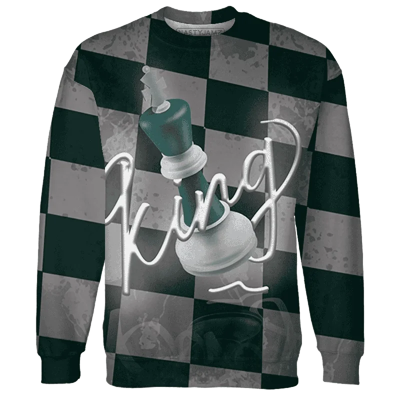 Sustainable And Ethical Unisex Clothing Final Sale NastyJamz Oxidized Green 4s Sweatshirt Match Black King All-Over Print