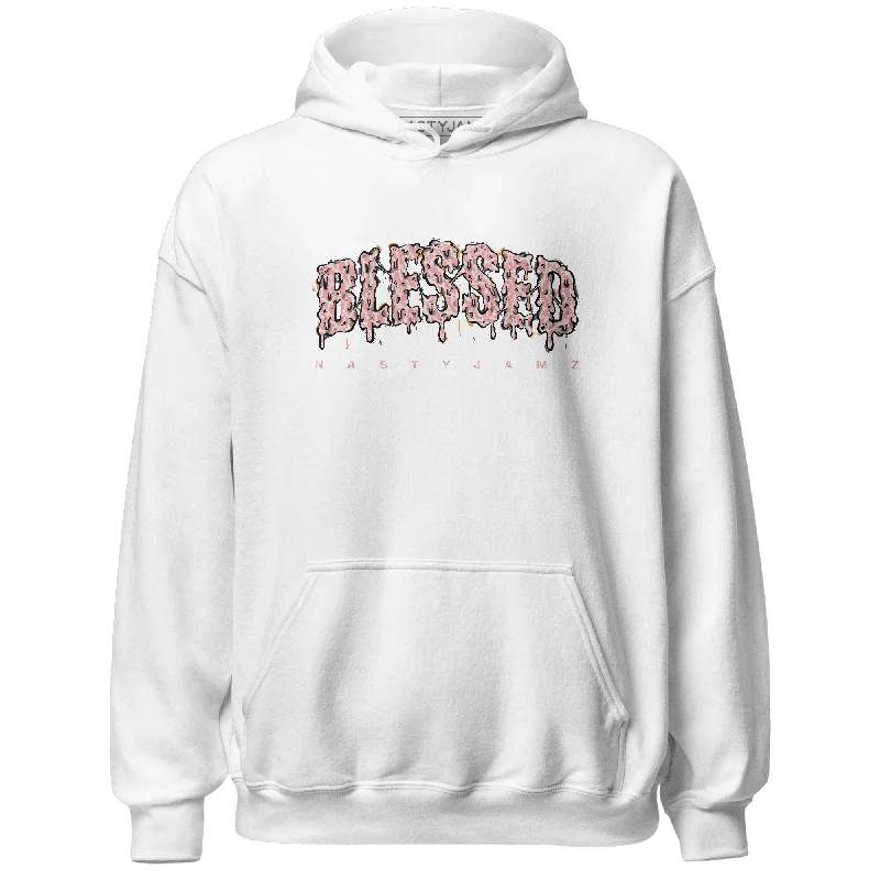 Classic Unisex Fashion Looks Casual Chic Deals NastyJamz Red Stardust 3s Hoodie Match Blessed Text