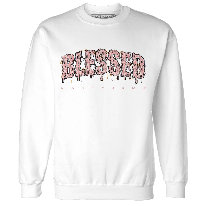 Trendy Unisex Special Offers, Don't Miss NastyJamz Red Stardust 3s Sweatshirt Match Blessed Text