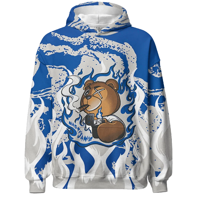 Contemporary Gender-Free Clothing Styles Avant-Garde Style Promotions NastyJamz Air Max 1 86 Royal Hoodie Match BER Burn Fear All-Over Print