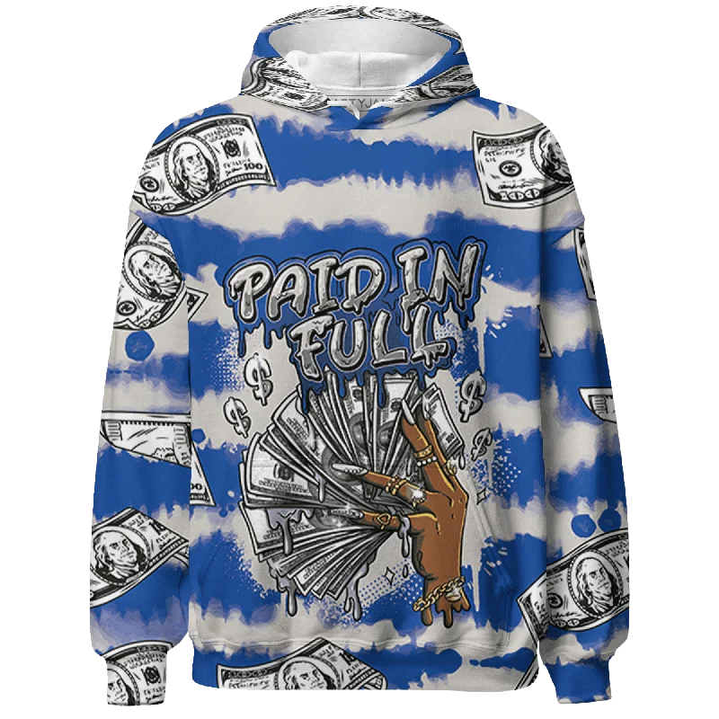 Breathable And Lightweight Unisex Wear Daring Fashion Promotions NastyJamz Air Max 1 86 Royal Hoodie Match Paid In Full All-Over Print