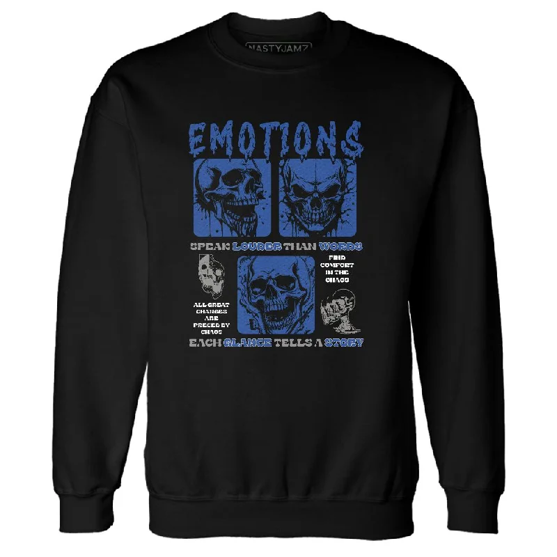 Casual Yet Sophisticated Unisex Fashion Edgy Fashion Deals Blueberry 12s NastyJamz Sweatshirt Match Emotions Skull