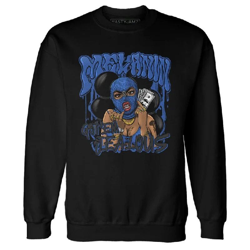 Breathable And Lightweight Unisex Wear Season Offer Blueberry 12s NastyJamz Sweatshirt Match Melanin Got Em Jealous