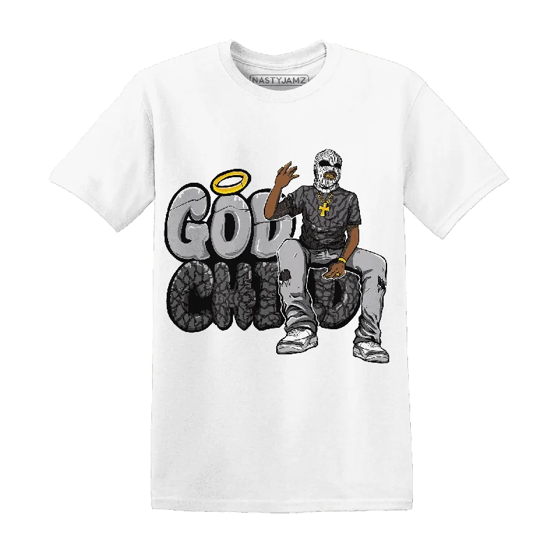 Fashion-Forward Gender-Neutral Outfit Ideas Flash Sale Fever NastyJamz Cement Grey 3s T-Shirt Match  God Child