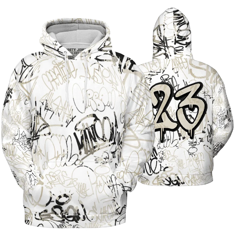 High-Quality Unisex Fashion Basics Sophisticated Style Offers NastyJamz Gratitude 11s Hoodie Match 23 Hiphop Graffiti Pattern All-Over Print