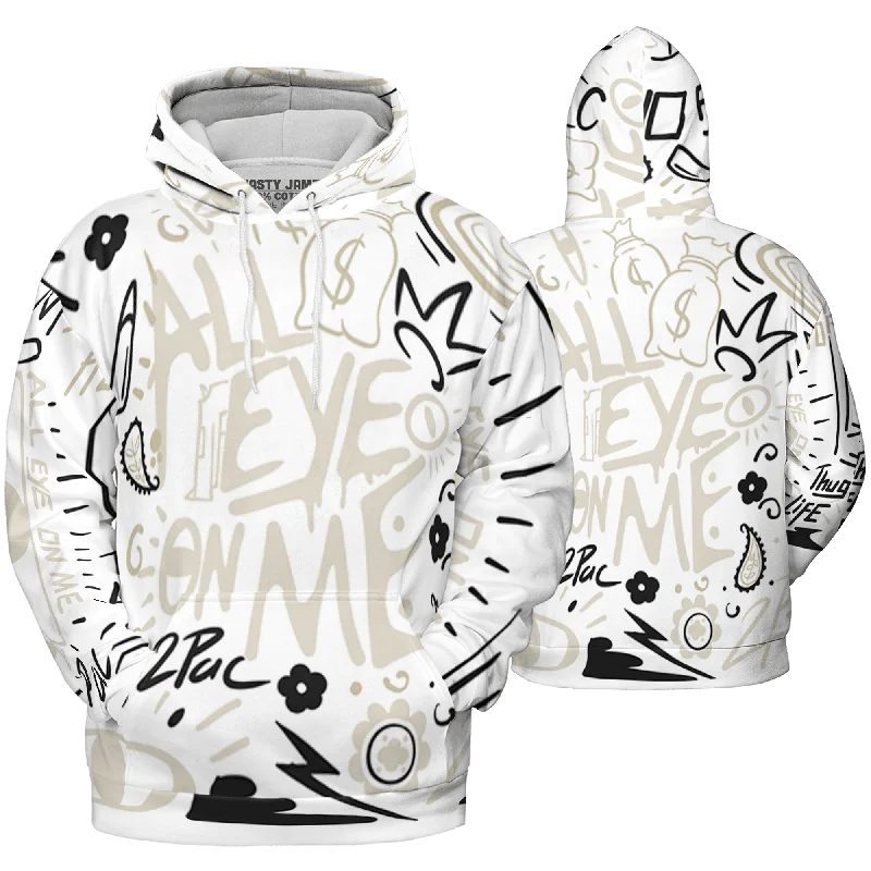 Trendy Unisex Elegant Fashion Offers NastyJamz Gratitude 11s Hoodie Match All Eye On Me Doodle Eye All-Over Print