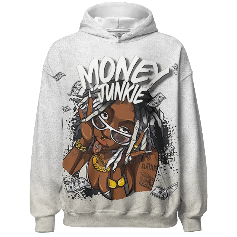 Fashion-Forward Gender-Neutral Outerwear Flirty Fashion Discounts NastyJamz Gratitude 11s Hoodie Match Money Junkie All-Over Print