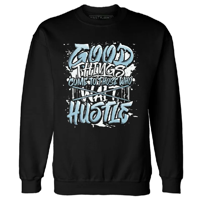 Functional And Stylish Unisex Outerwear Chic And Edgy Legend Blue 11s NastyJamz Sweatshirt Match Good Things