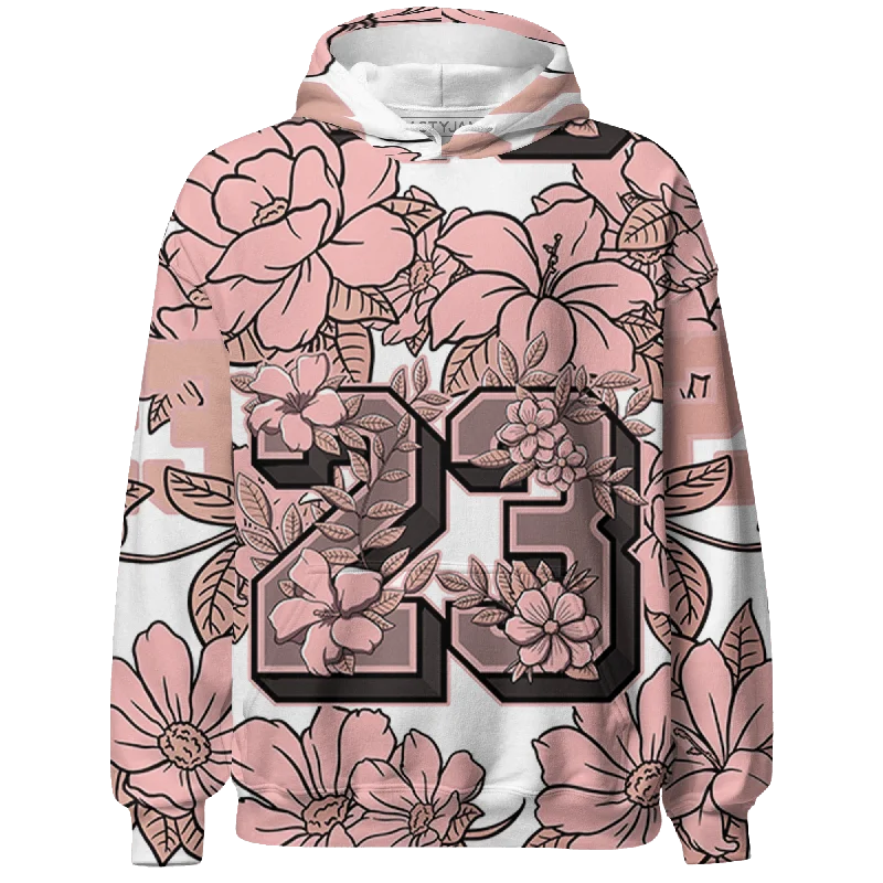 Stylish Unisex Outfit Ideas Buy More, Save More NastyJamz Low Legend Pink 11s Hoodie Match 23 Floral Flower All-Over Print