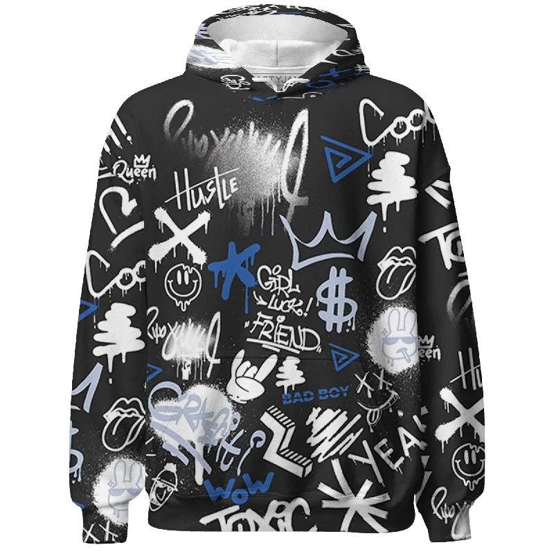 Minimalist Unisex Fashion Essentials Limited Time Offers NastyJamz Low Space Jamz 11s Hoodie Match Graffiti King Doodle Style All-Over Print