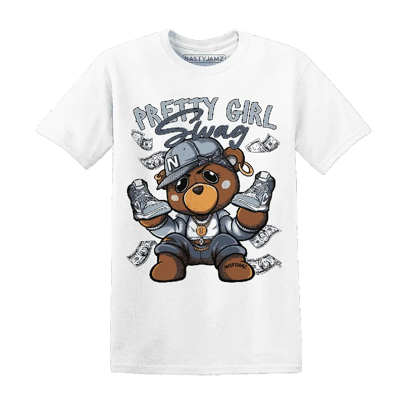 Oversized Unisex Fashion Pieces Popular Collection NastyJamz Mid Diffused Blue Grey 1s T-Shirt Match Pretty BERNIE