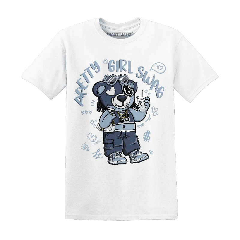 Sustainable Gender-Neutral Apparel New In This Season NastyJamz Mid Diffused Blue Grey 1s T-Shirt Match Pretty Girl Swag BER