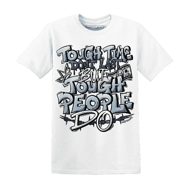 Casual And Trendy Unisex Fashion Staples Embrace New Fashion NastyJamz Mid Diffused Blue Grey 1s T-Shirt Match Tough People Never Fall