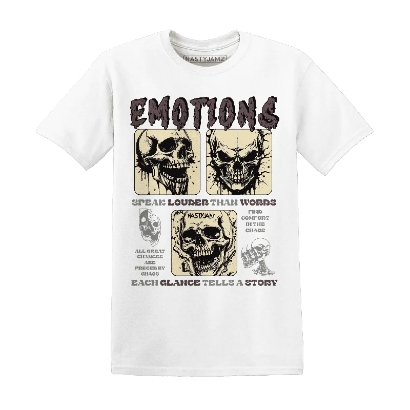 Sleek And Contemporary Gender-Free Outfits Step Ahead, Lead The Trend NastyJamz Burgundy Crush 3s T-Shirt Match Emotions Skull