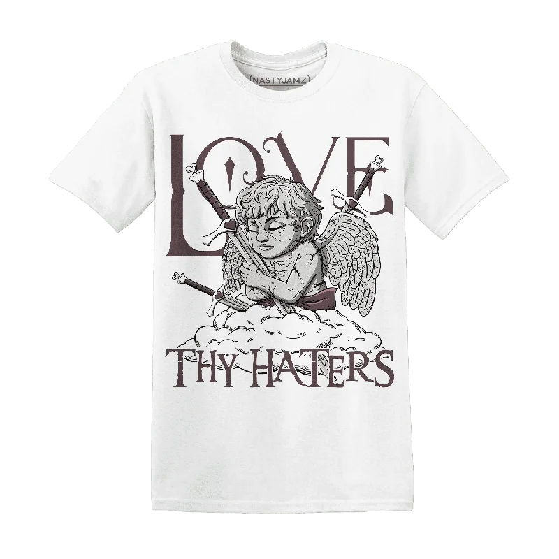 Unisex Everyday Fashion Essentials Seasonal Sale NastyJamz Burgundy Crush 3s T-Shirt Match Love Thy Haters Angel