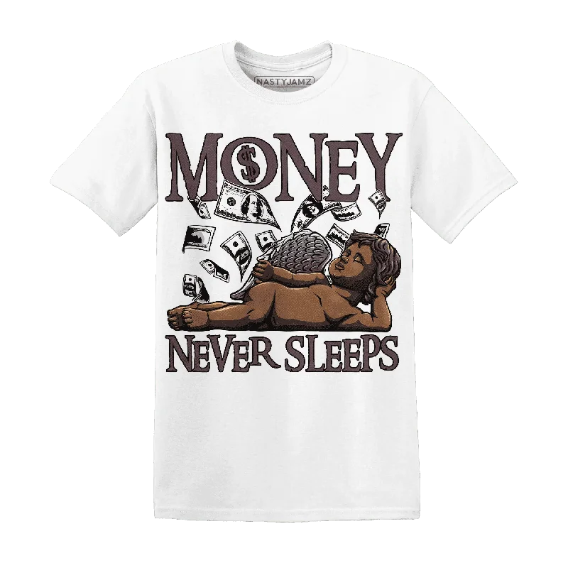 Classic Unisex Fashion Looks Casual Fashion NastyJamz Burgundy Crush 3s T-Shirt Match Money Never Sleeps