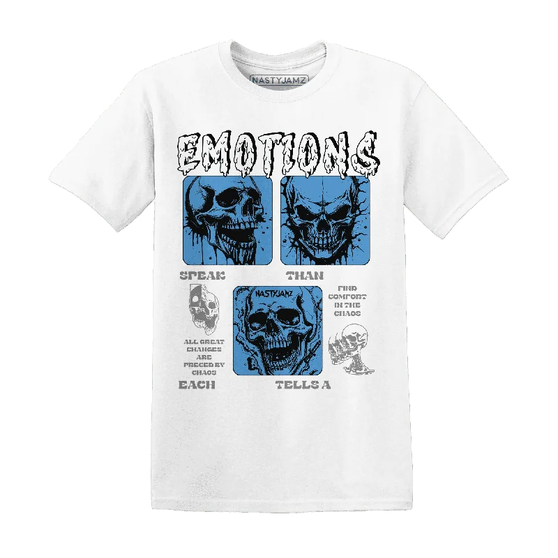 Lightweight And Breathable Unisex Wear Shop Sales NastyJamz Carolina Blue Univercitii 17s T-Shirt Match Emotions Skull