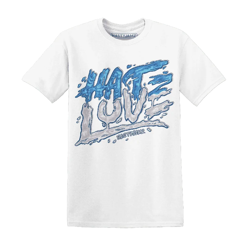 Urban-Inspired Unisex Fashion Trends Spring Offer NastyJamz Carolina Blue Univercitii 17s T-Shirt Match Love Hate