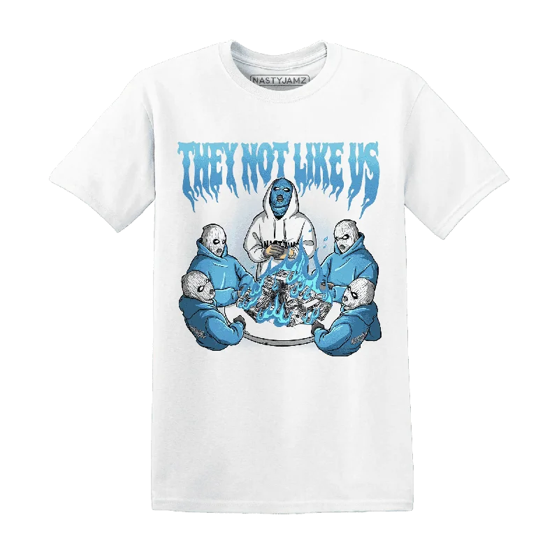 Gender-Neutral Trendy Clothing Styles Fashion Forward, Function First NastyJamz Carolina Blue Univercitii 17s T-Shirt Match They Not Like Us