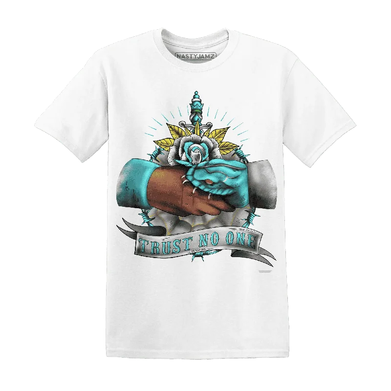 Contemporary Gender-Free Clothing Styles Premium Style NastyJamz NBL Cyan Burst 9060 T-Shirt Match Trust No One Old School