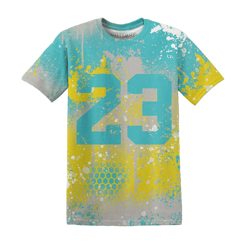 Unisex Casual Fashion Trends Chic Style, Always In Vogue NastyJamz NBL Cyan Burst 9060 T-Shirt Match 23 Painted Graffiti