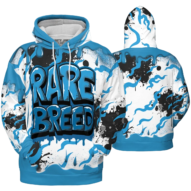 Stylish Unisex Outfit Ideas Effortless Style, Endless Impact NastyJamz Powder Blue 9s Hoodie Match Rare Breed Drippin All-Over Print