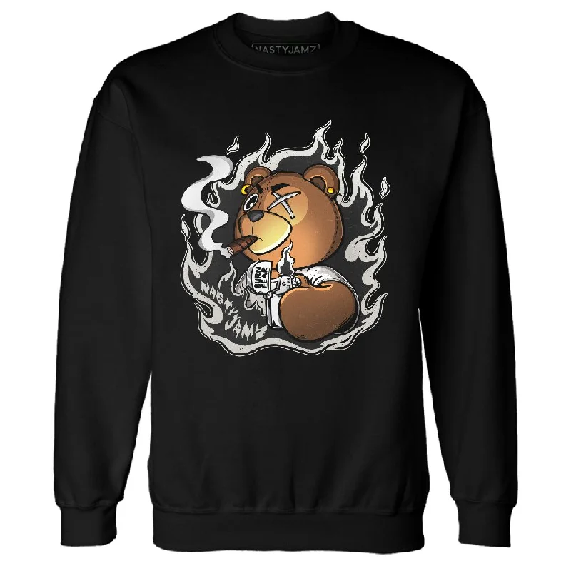 Fashion-Forward Gender-Neutral Outerwear Crazy Price Slashing Reverse Metallic 5s NastyJamz Sweatshirt Match BER Burn Fear