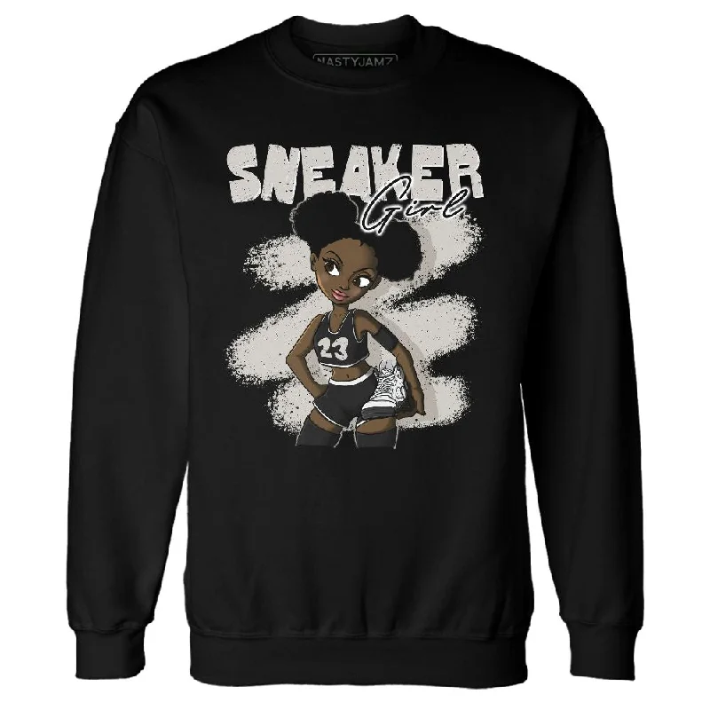 Comfortable Gender-Free Fashion Choices Special Offers, Don't Miss Reverse Metallic 5s NastyJamz Sweatshirt Match Black Sneaker Girl