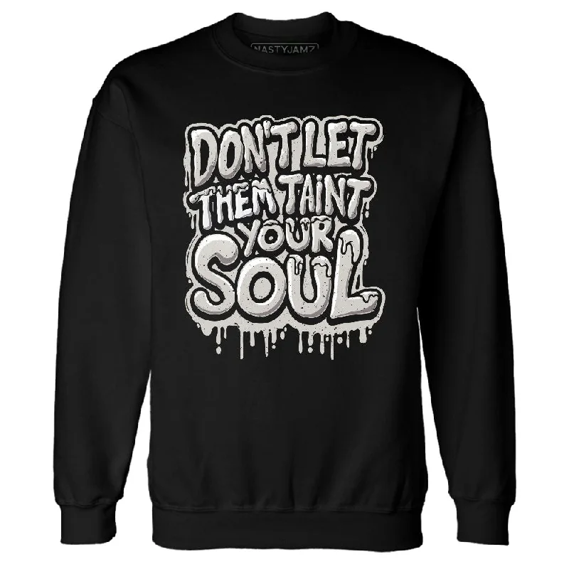 Gender-Neutral Trendy Clothing Styles Shop Sale Items Reverse Metallic 5s NastyJamz Sweatshirt Match Never Taint Your Soul