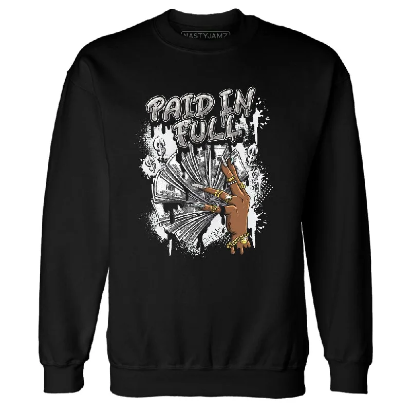 Chic And Contemporary Unisex Clothing Choices Fashion Forward, Function First Reverse Metallic 5s NastyJamz Sweatshirt Match Paid In Full