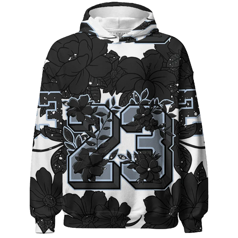 Bold And Trendy Gender-Neutral Outfits Season Offer NastyJamz Reverse Oreo 6s Hoodie Match 23 Floral Flower All-Over Print