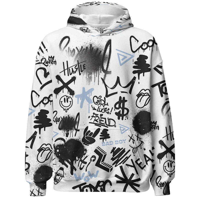 Stylish Unisex Outfit Ideas Low Price Special NastyJamz Reverse Oreo 6s Hoodie Match Graffiti King Doodle Style All-Over Print