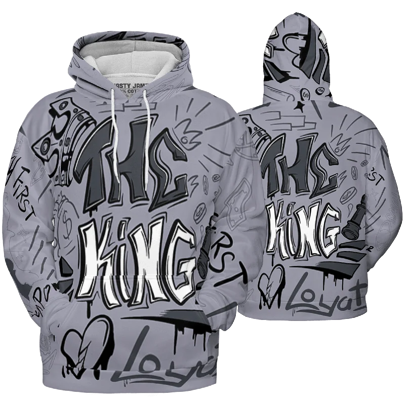 Casual Yet Sophisticated Unisex Fashion Stylish Statements NastyJamz Stealth 14s Hoodie Match The King Graffiti All-Over Print