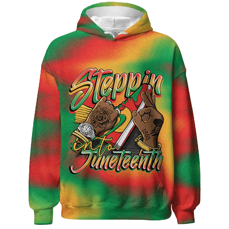 Contemporary Gender-Free Clothing Styles Sale Event, Prices Rock NastyJamz Step Into Juneteenth Hoodie All-Over Print